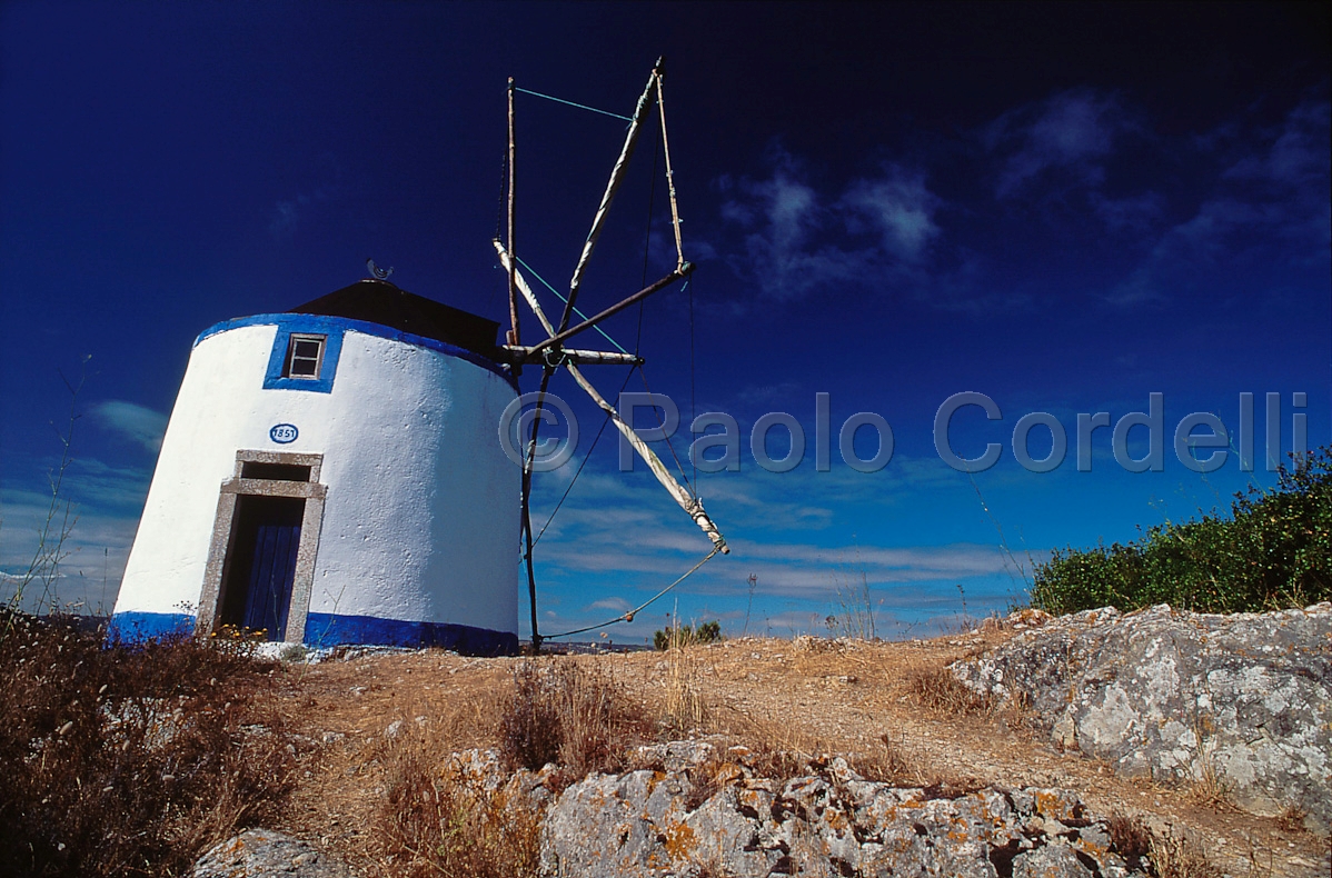 Windmill, Obidos, Portugal
 (cod:Portugal 12)